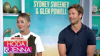 Sydney Sweeney GUSHES Over Glen Powell ‘Amazingly Thoughtful’ Exclusive [upl. by Inaniel251]