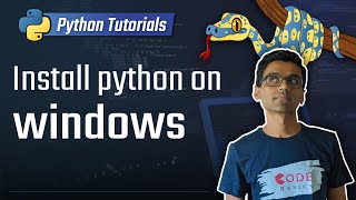 1 Install python on windows Python 3 Programming Tutorials [upl. by Aduhey]