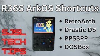 Handy R36S ArkOS Shortcuts  SjslTechTips [upl. by Ayatan14]