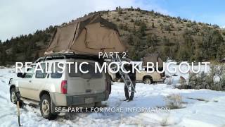 Realistic Mock Bug Out  Winter Overnight Bug Out Drill Part 2 [upl. by Tamar]