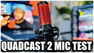 Hyper X Quadcast 2 Mic Test and Review [upl. by Ahsiek823]