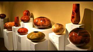 Moulthrop Woodturning Exhibit Slide Show [upl. by Llerred]