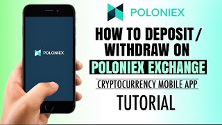 How to DEPOSIT or WITHDRAW on POLONIEX Exchange  Crypto App Tutorial [upl. by Baerl]