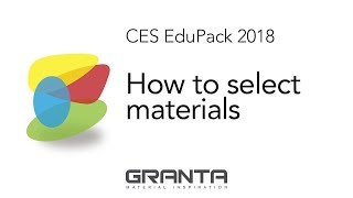 How to select materials in CES EduPack [upl. by Liddy]