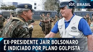 PF indicia Bolsonaro Braga Netto e outros por planos golpistas  SBT Brasil 211124 [upl. by Nadbus]