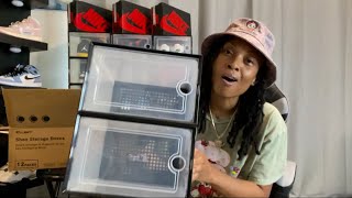 Unboxing Kuject Shoe Storage Boxes and Assembly [upl. by Alitha]