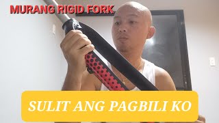 LUTU WANG M6 RIGID FORK  MURANG RIGID FORK NA SWAK SA BUDGET MO [upl. by Assilla]