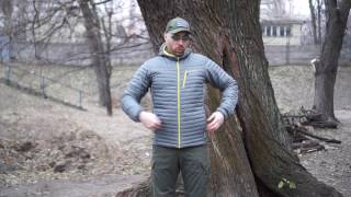 Видео обзор легкой куртки MicroTherm StormDown Hooded Jacket от quotEddie Bauerquot [upl. by Atekin349]