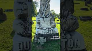 Monument of John W Dunnington in Rose Hill Cemeter Columbia Tennessee history confederate [upl. by Ahsiki236]