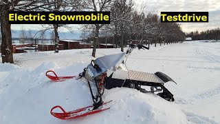 Electric Snowmobile Testdrive [upl. by Gregorius]