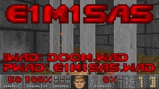 Doom  E1M1SAS E1M1SASWAD 100 DOSBox [upl. by Ahsaten]