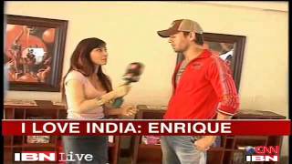 Enrique Iglesias Interview with CNN IBN India 2012 [upl. by Luebke557]