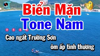 Karaoke Biển Mặn Tone Nam  Am  Nhạc Sống 2025 [upl. by Lleon622]