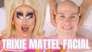 I GAVE TRIXIE MATTEL A FACIAL  PatrickStarrr [upl. by Anaitak]