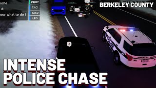 INTENSE POLICE CHASE ROBLOX Berkeley County Concord [upl. by Ponzo746]