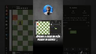 Aprende a crear un peón pasado en ajedrez♟️ajedrez conanimodeganarleamagnus peonpasado finales [upl. by Yrrehs]