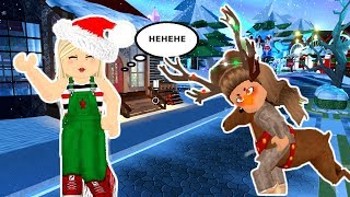 THE CHRISTMAS ELF TURNED HER BULLY INTO A REINDEER Royale high roleplay [upl. by Cynera929]