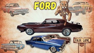 Ford 69 Cougar plus a 62 and 63 Fairlane 500 modelbuilding [upl. by Kos170]