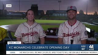 KC Monarchs celebrate opening day [upl. by Aicenet716]