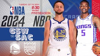 Golden State Warriors vs Sacramento Kings  NBA Live Score Update [upl. by Marelda]