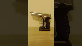 Airsoft Pistola spring qgk cromada HS226s airsoft [upl. by Beghtol376]