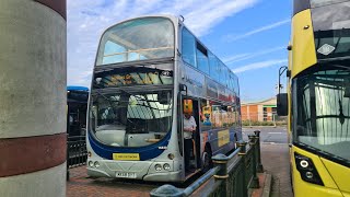 MONSTER Ride on Stagecoach Manchester Volvo B9TL Wright Eclipse Gemini 16838 MX58 DYT [upl. by Fronnia]