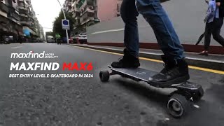 Maxfind MAX6 Electric Skateboard  Unleash Your Ride [upl. by Ennoved420]