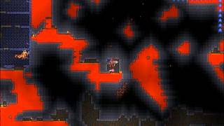 Terraria fast and safe way to collect hellstone [upl. by Idisahc]