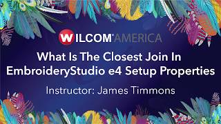 What Is The Closest Join In EmbroideryStudio e4 Setup Properties [upl. by Haggai1]