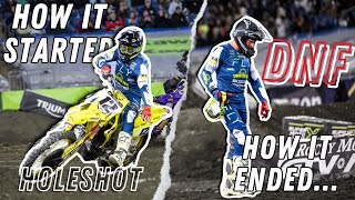 DISASTER STRIKES IN FOXBOROUGH  SM12 Supercross Vlog [upl. by Ahtnammas]