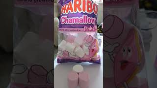 HARIBO CHAMALLOWS PINKampWHITE haribo marshmallow snacks treats sweet food [upl. by Merceer]