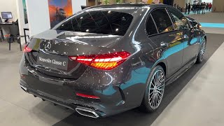 MERCEDES CClass 2022  FIRST LOOK amp visual REVIEW AMG Line Graphite Grey C200 [upl. by Yorke]