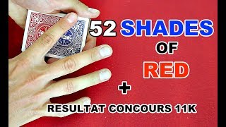 GIMMICK 52 SHADES OF RED  RESULTAT CONCOURS 11K TUTOMAGIE [upl. by Ahmad125]