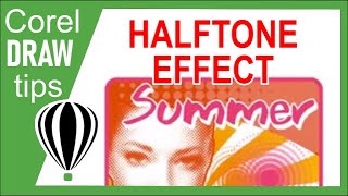 Converting a photo to halftone in CorelDraw [upl. by Gavin]