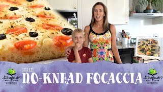 TASTE THE WORLD ITALY NoKnead Focaccia Recipe [upl. by Dickinson]