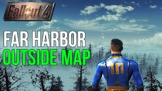 Fallout 4 Far Harbor OUTSIDE MAP EXPLORATION [upl. by Sumetra249]