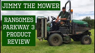 Ransomes Parkway 3 overview by Jimmy the Mower  Triple Cylinder ride on riding review demonstration [upl. by Eudosia]