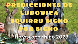 Predicciones 2023 de Ludovica Squirru signo por signo en el año del Conejo de agua [upl. by Melisent]