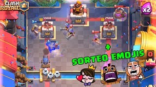 ¡¡ MAZO DE PEKKA  MINERO Y CAÑON CON RUEDAS  SORTEO EMOJIS   Clash Royale [upl. by Chaddie]