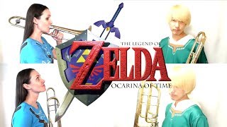 THE LEGEND OF ZELDA OCARINA OF TIME MEDLEY Trombone quartet feat AkiC [upl. by Weidar]