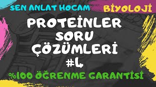 PROTEİNLER SORU ÇÖZÜMLERİ 4  9 SINIF  TYT  ✅ [upl. by Manolo]