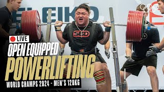 🔴 LIVE Powerlifting  Mens 120kg  World Open Equipped Championships [upl. by Ahsenaj958]