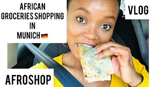 AFRICAN SHOP IN MUNICH  VLOG  AFRO SHOP [upl. by Nitsa459]