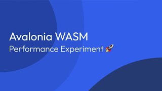 Avalonia WASM Performance Breakthrough 29x Faster 🚀 [upl. by Labors]