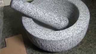 Victor Large Robust Bowl Shaped 20cm Diameter Granite Pestle amp Mortar review [upl. by Gingras]