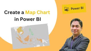 Create a Map Chart in Power BI [upl. by Ailesor]