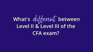 Differences between CFA Level 2 and Level 3 exams [upl. by Tobit]