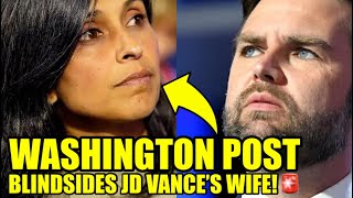 Washington Post DROPS BOMBSHELL On JD Vance’s WIFE [upl. by Ynaffit]