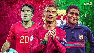 Top 10 Greatest Portuguese Footballers of All Time  Soccer Scoop [upl. by Ettenahc]