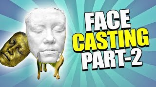 Face Casting Tutorial Part2 Casting the Alginate Face Mold and Cleanup [upl. by Emad]